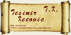 Tešimir Kecović vizit kartica